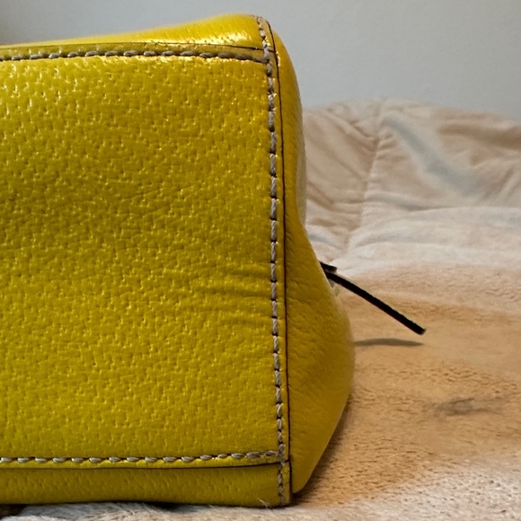 kate spade bright yellow dome satchel with double handles - Picture 9 of 12